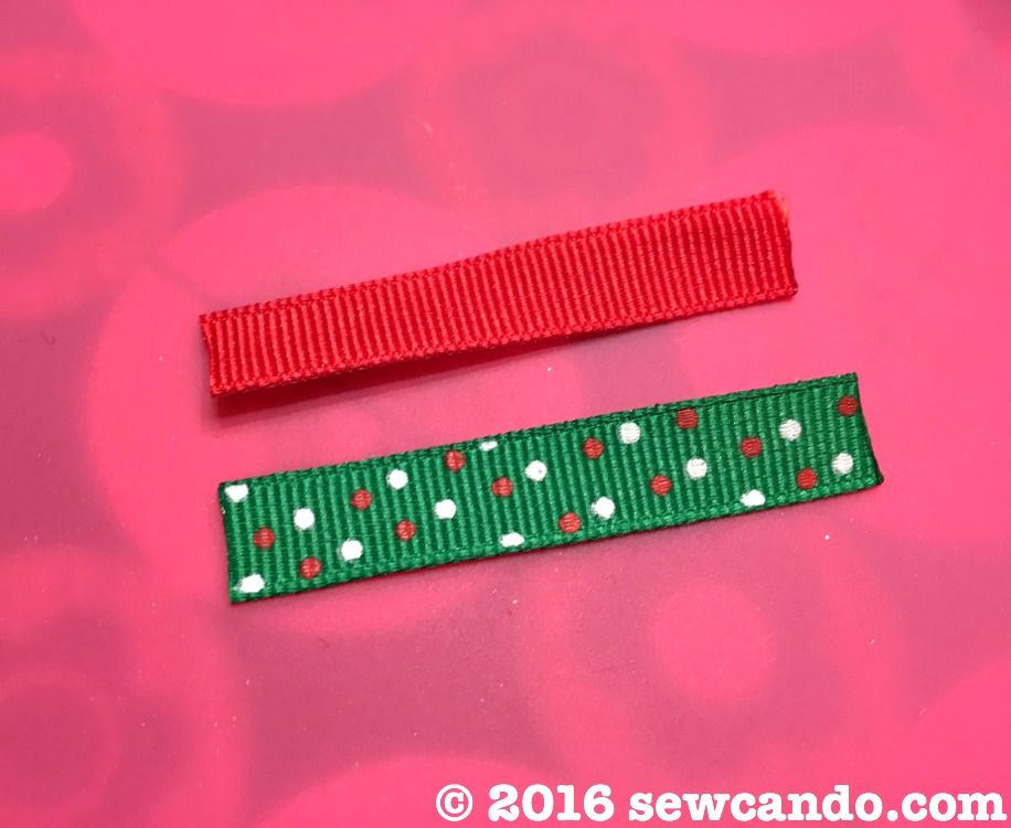 Sew Can Do Tutorial Time 3D Ribbon Christmas Tree Hair Clips